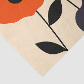 Minimale papaverbloei tissuepapier (Detail)