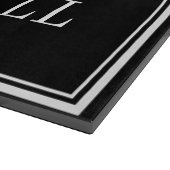 Minimale paren Namen Typografie Weddenschap Gift Snijplank (Hoek)