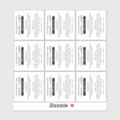 Minimale Parfum Roller Fles Transparante Labels (Vel)