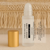 Minimale Parfum Roller Fles Transparante Labels