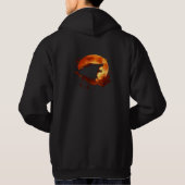 Minimale Paris Streep Aesthetic Hoodie (Achterkant)