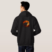 Minimale Paris Streep Aesthetic Hoodie (Achterkant volledig)