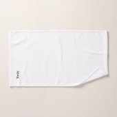 Minimale Pas getrouwd Couple Cadeau-Initialen Bad Handdoek (Handdoek)