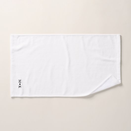 Minimale Pas getrouwd Couple Cadeau-Initialen Bad Handdoek (Handdoek)