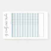 Minimale pasta Blue Weekly Habit Tracker Post-it® Notes (Voorkant)
