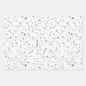 Minimale pasta Blush Pink Green Terrazzo Gift Inpakpapier Vel (Voorkant)