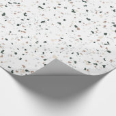 Minimale pasta Blush Roze Terrazzo Gift Cadeaupapier (Hoek)