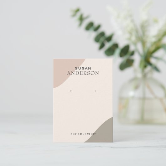 Minimale pasteelkleuren die beeldscherm verdienen visitekaartje (Staand voorkant)