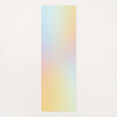 Minimale pasteelregenboogombre yogamat (Voorkant)