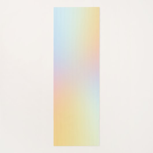 Minimale pasteelregenboogombre yogamat (Achterkant)