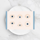 Minimale pastel blauw & roze wimpers schoonheidssa visitekaartje