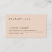 Minimale Pastel Discount Coupon Card Visitekaartje (Achterkant)