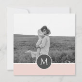 Minimale Pastel roze, persoonlijke naam & foto (Voorkant)