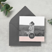 Minimale Pastel roze, persoonlijke naam & foto