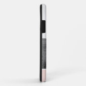 Minimale Pastel roze, persoonlijke naam & foto Case-Mate iPhone Case (Achterkant/rechts)