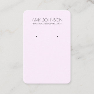 Minimale Pastel Violet Oorbel display kaarten Visitekaartje