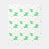 Minimale pastelgroene chihuahua silhouet deken (Voorkant)