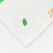 Minimale pastelgroene chihuahua silhouet deken (Hoek)