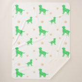 Minimale pastelgroene labrador retriever deken (Voorkant)