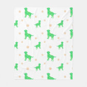 Minimale pastelgroene labrador retriever deken (Voorkant)