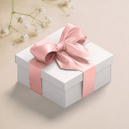 Minimale pastelroze #FBB5AE satijnen lint
