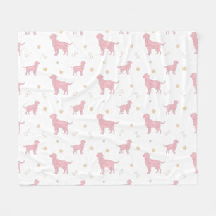 Minimale pastelroze Labrador Retriever deken