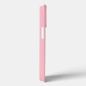 Minimale pastelroze witte aangepaste monogram naam Case-Mate iPhone case (Achterkant / Rechts)
