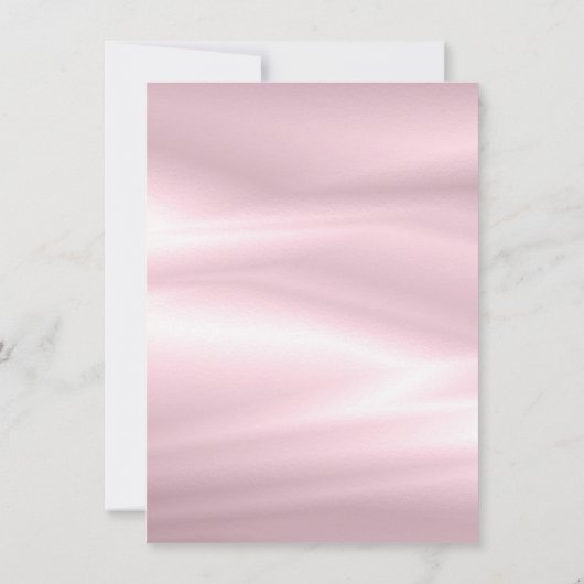 Minimale pastroze Lila parelbruine glitter Kaart (Achterkant)