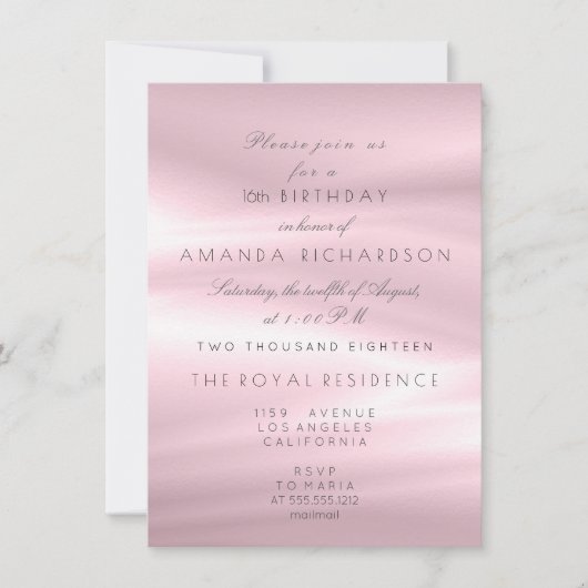 Minimale pastroze Lila parelbruine glitter Kaart (Voorkant)