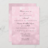 Minimale pastroze roze roze Lila verjaardag Kaart (Voorkant / Achterkant)