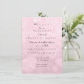 Minimale pastroze roze roze Lila verjaardag Kaart (Staand voorkant)