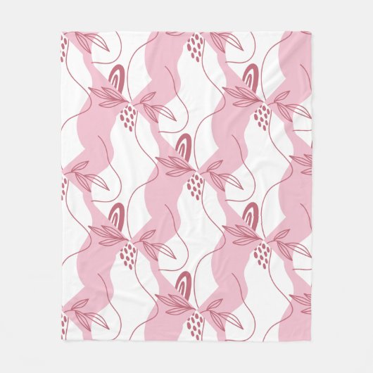 Minimale patroonbundel fleece deken (Voorkant)