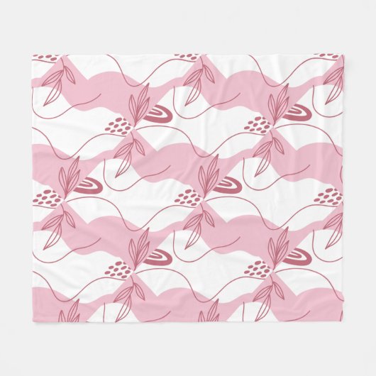 Minimale patroonbundel fleece deken (Voorkant (Horizontaal))