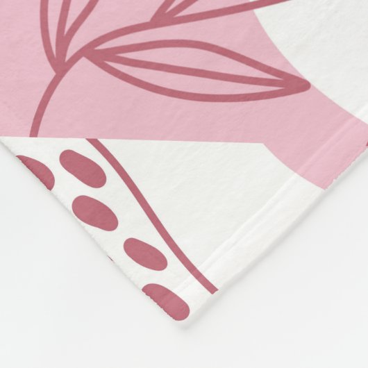 Minimale patroonbundel fleece deken (Hoek)