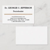 Minimale periodontistische Visitekaartje (Voorkant / Achterkant)