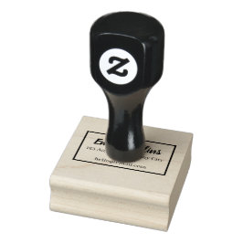 Minimale Persoonlijke Adresstempel – Schoon Adres Rubberstempel