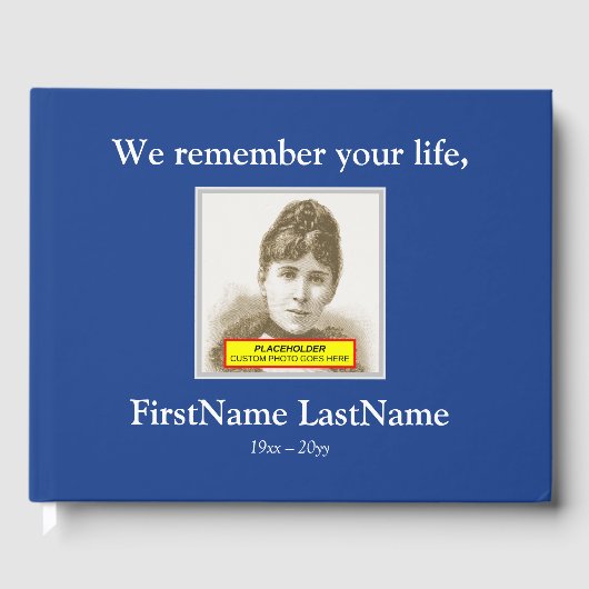 Minimale, persoonlijke begrafenisgids gastenboek (Voorkant)