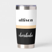 Minimale persoonlijke bijrol geïsoleerde drinkbeker (Achterkant)