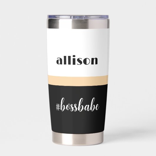 Minimale persoonlijke bijrol geïsoleerde drinkbeker (Achterkant)