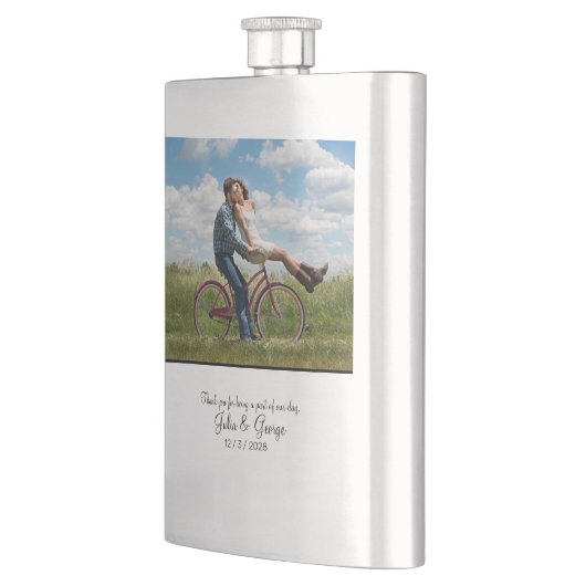 Minimale persoonlijke bruiloft flacon (Links)