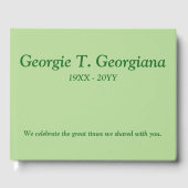 Minimale, persoonlijke condoleangids gastenboek (Voorkant)