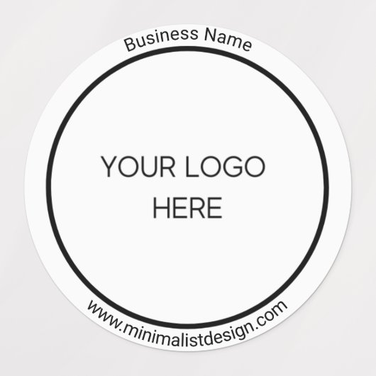 Minimale persoonlijke Logo Labels (Design 1)