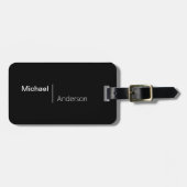 Minimale persoonlijke naam bagagelabel (Voorkant horizontaal)