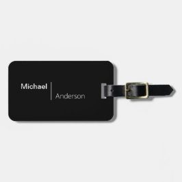 Minimale persoonlijke naam bagagelabel