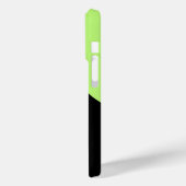 Minimale persoonlijke naam Neon Green & Black Case-Mate iPhone Case (Achterkant / Links)