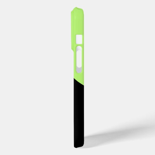 Minimale persoonlijke naam Neon Green & Black Case-Mate iPhone Case (Achterkant / Links)