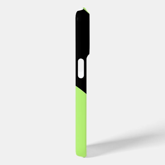Minimale persoonlijke naam Neon Green & Black Case-Mate iPhone Case (Achterkant / Rechts)