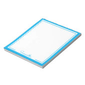 Minimale persoonlijke naam voor kleurenrand notitieblok (Linkerzijde)