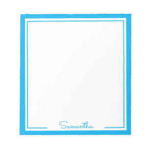 Minimale persoonlijke naam voor kleurenrand notitieblok