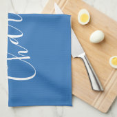 Minimale Persoonlijke naam voor script | Frans Bla Theedoek (Quarter Fold)